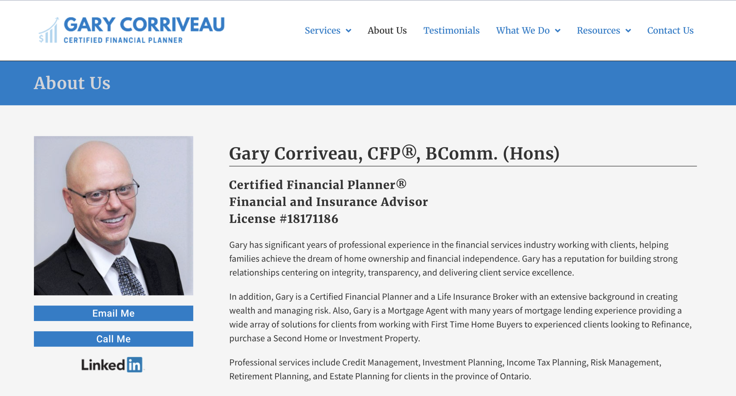 Gary Corriveau - Fee-only Financial Planner in London, Ontario